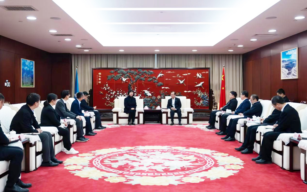 4001老百汇网站股份董事长高玲造访中国华电董事长江毅